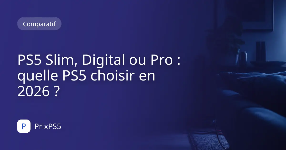 PS5 Slim, Digital ou Pro : quelle PS5 choisir en 2026 ?